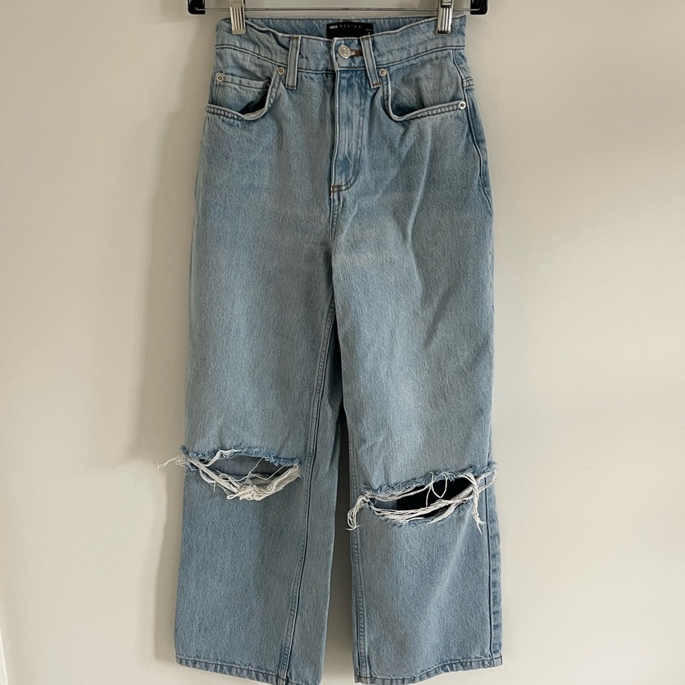 ASOS DESIGN light wash boyfriend jeans